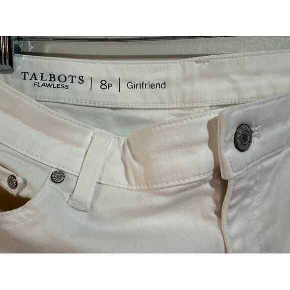 Talbots Flawless White Girlfriend Jeans Petite Size 8‎ - Picture 3 of 6